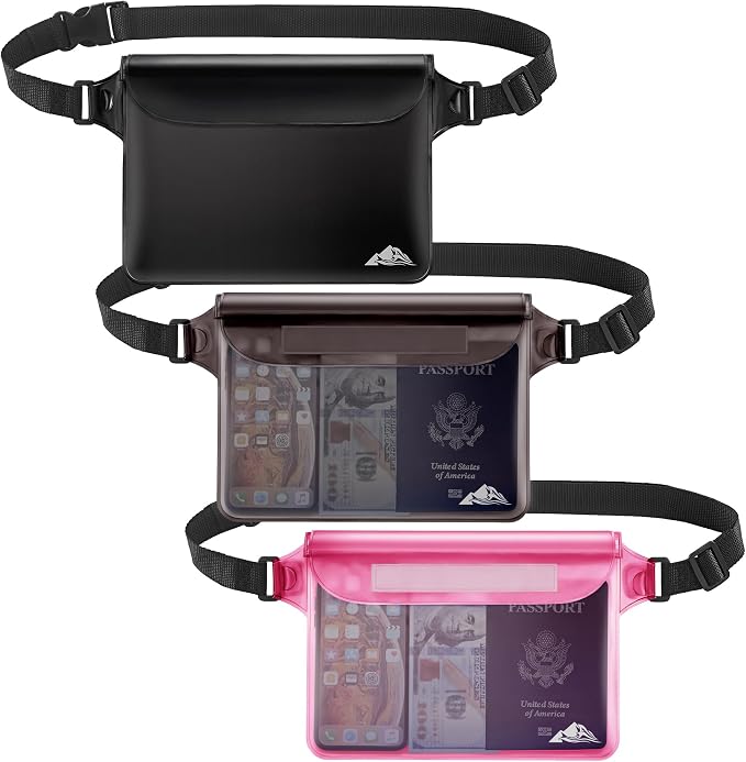 HEETA Waterproof Fanny Pack, Waterproof Pouch Dry Bag 2/3/4 Pack by HEETA