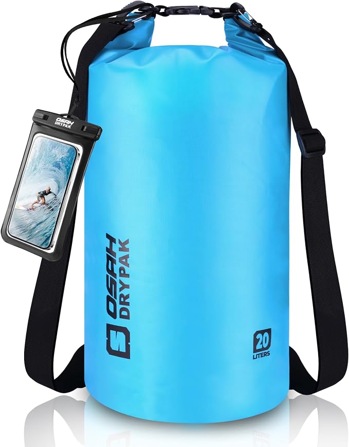 Waterproof Dry Bag, 5L/10L/20L/30L/40L Roll Top Lightweight Storage Backpack by OSAHDRYPAK