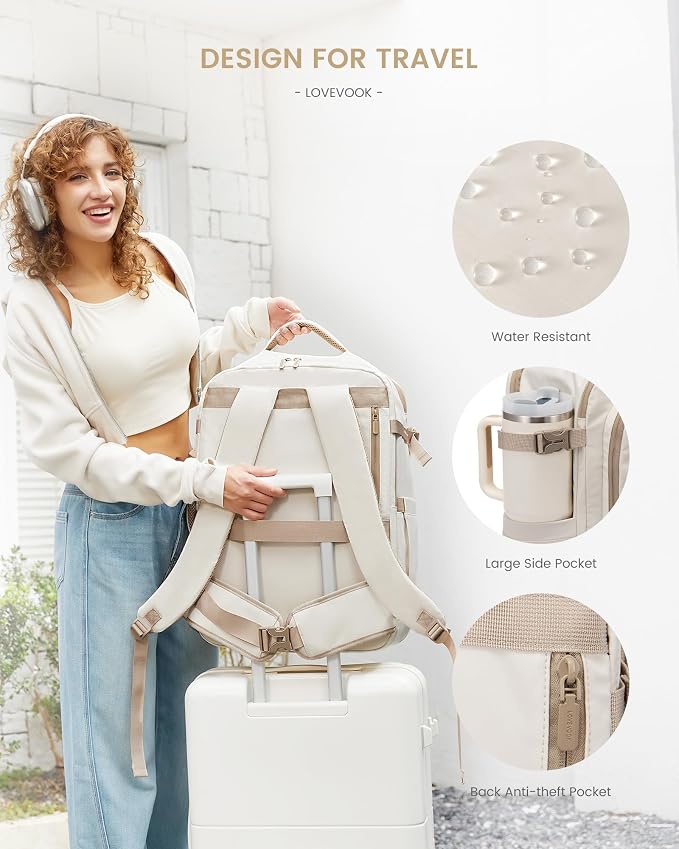 LOVEVOOK Travel Backpack for Women & Men, 60L Large Carry On Backpack Airline - Image 7
