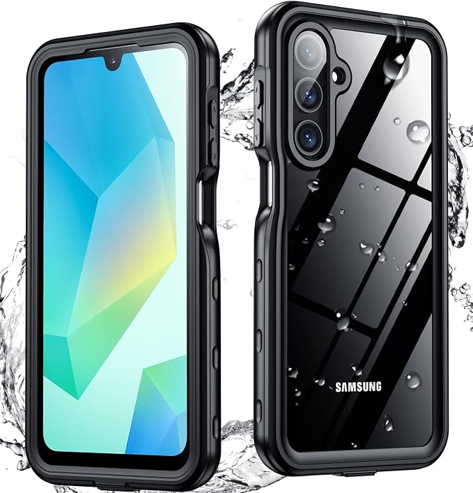 SPIDERCASE for Samsung Galaxy A16 5G Case Waterproof, Built-in Screen & Camera by SPIDERCASE
