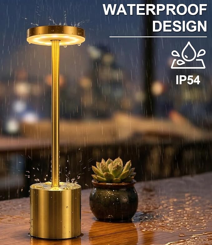 Swinerton Cordless Table Lamp Set of 2, Wireless 3 Color Dimmable Touch Lamp - Image 8