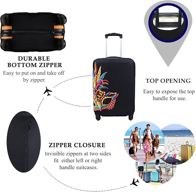 Explore Land Travel Luggage Cover Suitcase Protector Fits 31-32 Inch Case - Image 3