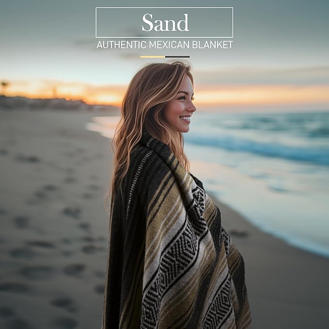 Authentic Large Handwoven Mexican Blanket - Image 3
