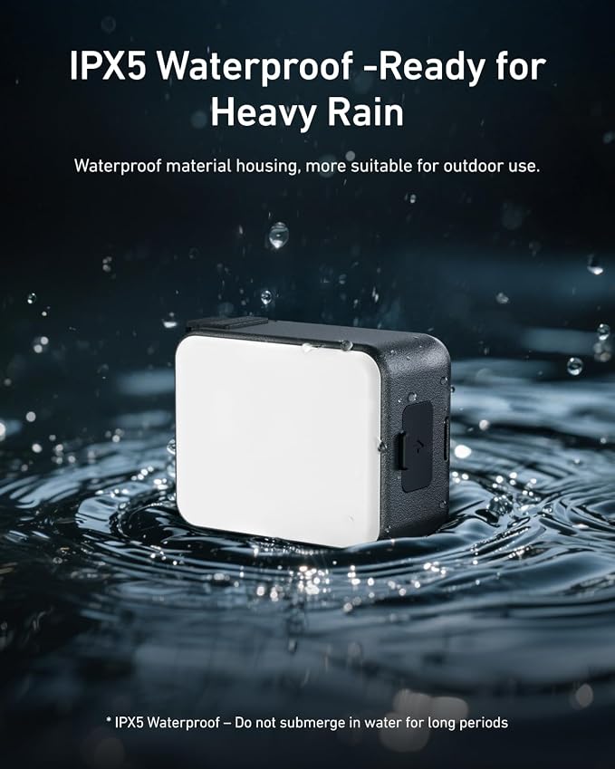 TELESIN Vlogging Light Mini LED Action Camera Video Light Magnetic Photography - Image 5