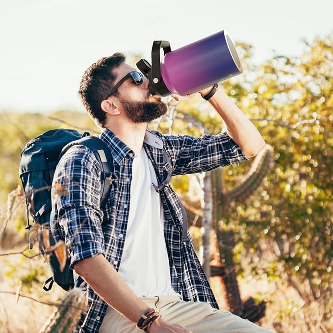 WATERSY Half Gallon Water Bottle Insulated, BPA Free&Leak Proof, 64oz Stainless - Image 7