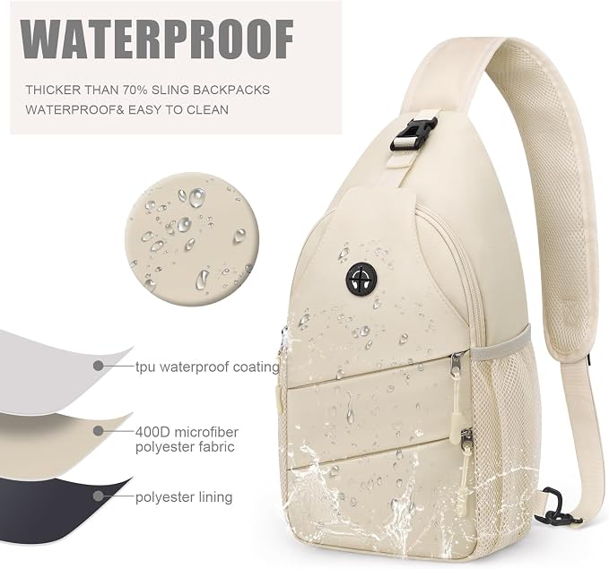 Pritent Crossbody Bags for Women Men Trendy Sling Bag Backpack Casual Chest Bag - Image 4