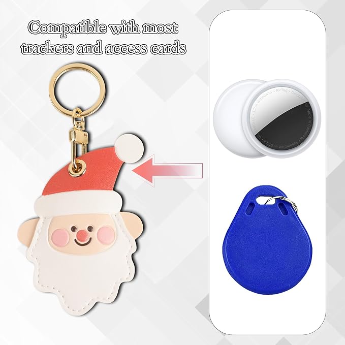 Leather Keychain Case Holder Compatible - Image 4