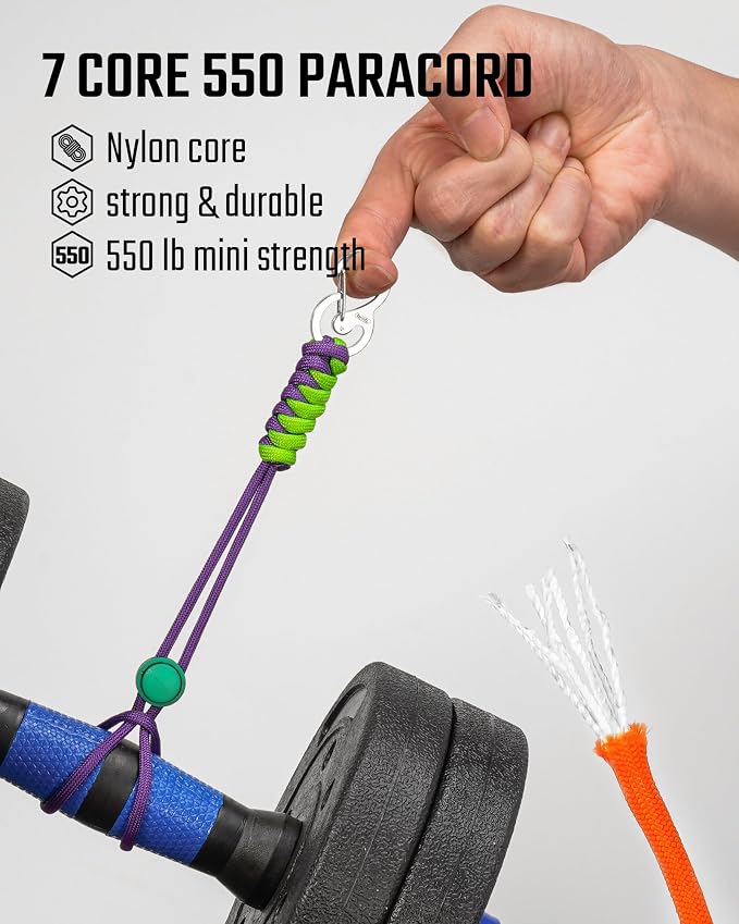 KeyUnity KC01 Braided Paracord Carabiner - Image 8