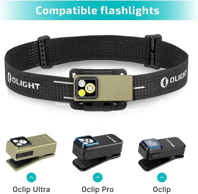 OLIGHT Oclip Pro EDC Flashlight Clip-on Light Bundle Oclip Series Headlamp Strap - Image 8