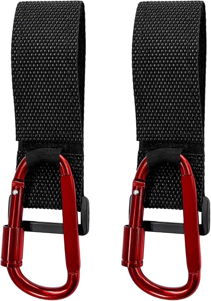 2 PCS UTV Hook for Hanging Headsets, Aluminum Alloy Stroller Carabiner Clips by Unknown