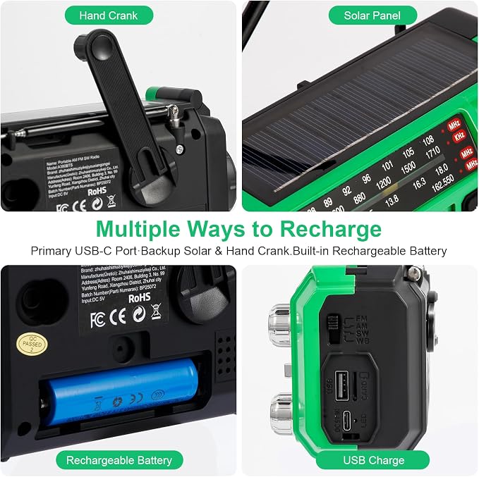 Hand Crank Emergency Weather Radio - Image 4