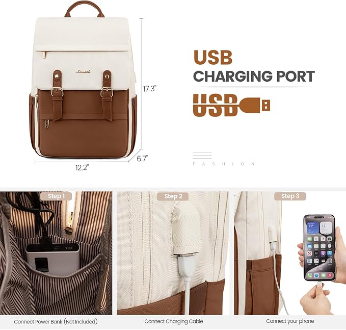 LOVEVOOK Travel Laptop Backpack Purse - Image 6