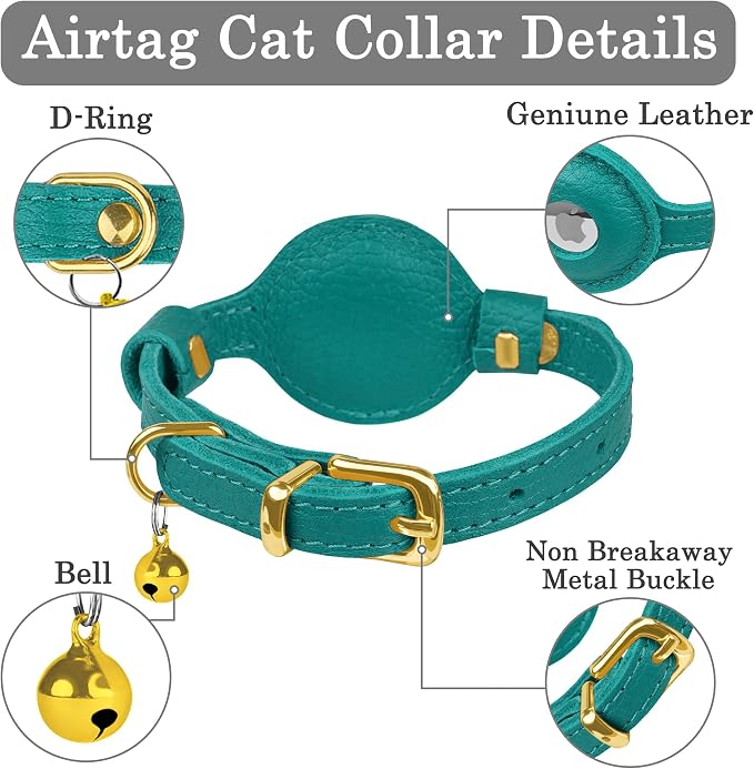 OOPSDOGGY Leather AirTag Cat Collar - Image 3