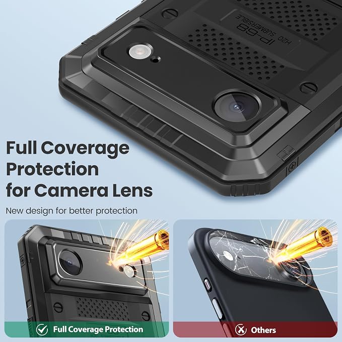 Mitywah Waterproof Case for iPhone Air, Military Grade Rugged Metal Case - Image 6