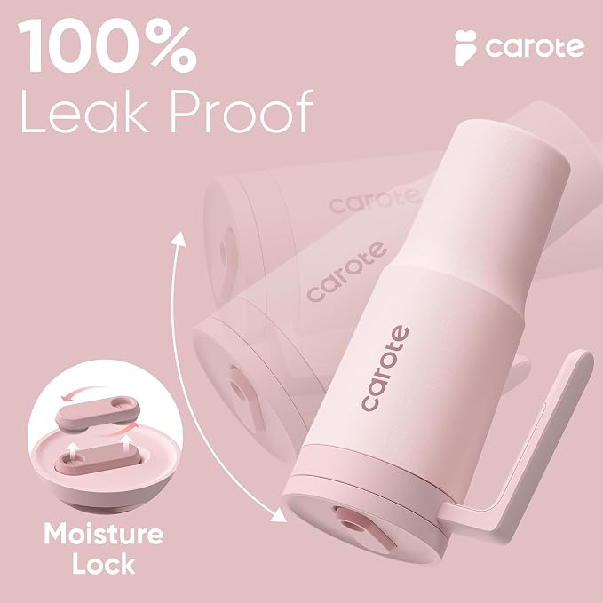 CAROTE 3-Pack Insulated Stainless Steel Water Bottles, Cup Holder Compatible - Image 3