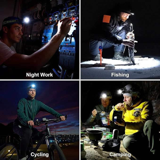 1Pack Rechargeable Headlamp Super Bright, 99000 Lumens LED Head Lamp - Image 8