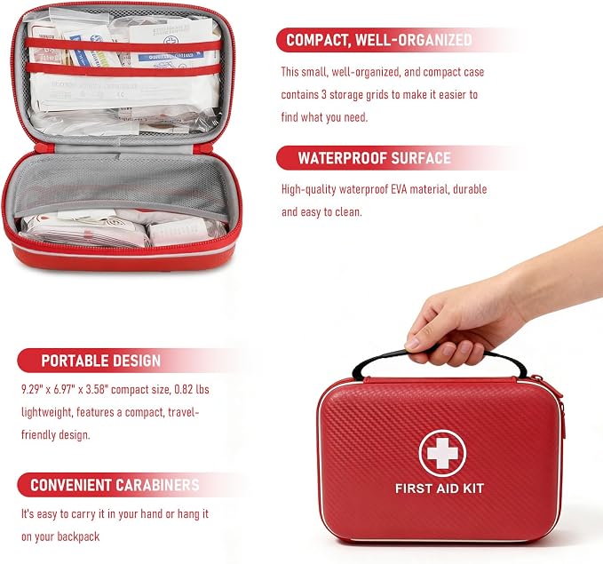 First Aid Kit - Smart Compartments Medical Kit, 2 Pack Large Capacity - Image 5
