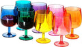 KX-WARE Classic Acrylic All-Purpose Wine Glasses, 12-ounce Plastic Stem Wine by KX-WARE