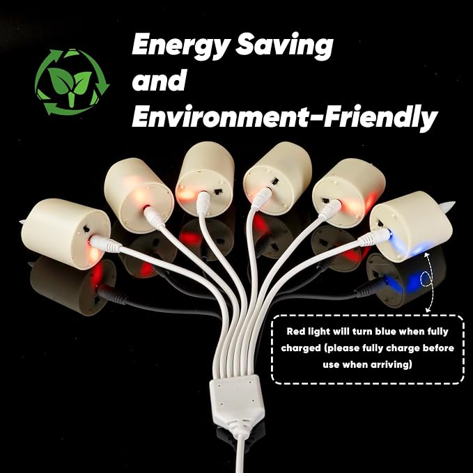 Homemory Rechargeable Flameless Candles, 2/4/6/8H Timer LED Votive Candles - Image 2