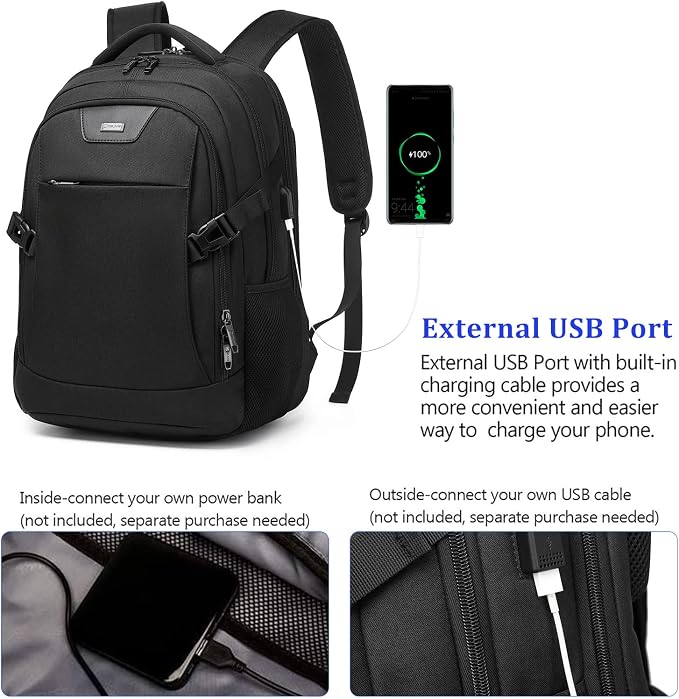 DUSLANG Travel Work Laptop Backpack - Image 4