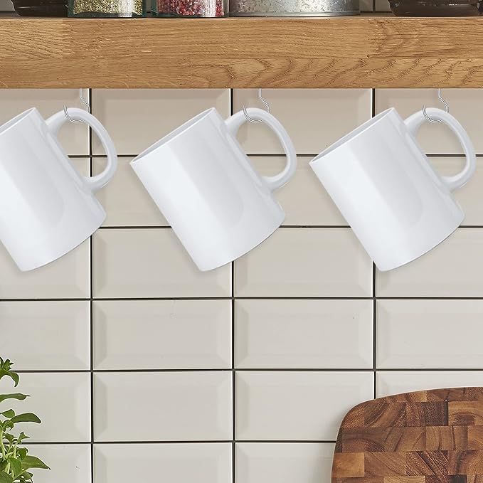 Cup Screw Hooks, 1 inch Metal Screw in Ceiling Hooks 100 Pack Plant Hanger Wind - Image 6
