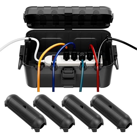 RESTMO 5-Piece Outdoor Waterproof Electrical Box Set – 12.5" x 8.5" x 5" Large by Restmo