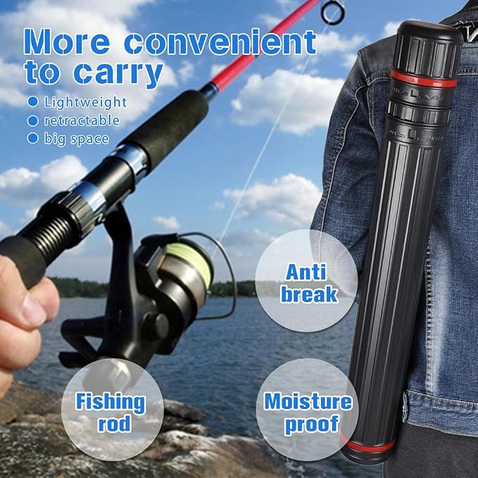 DEWEL Post Tube Expands from 30”to 51”, Waterproof Blueprint Holder Telescoping - Image 7