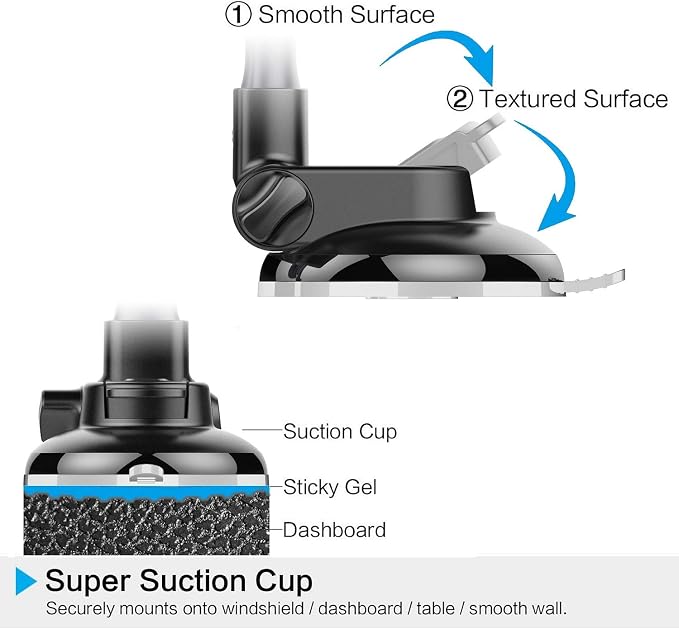 APPS2Car for Garmin GPS Car Mount, Windshield Dashboard Suction Cup GPS Mount - Image 5