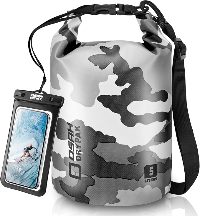 Waterproof Dry Bag, 5L/10L/20L/30L/40L Roll Top Lightweight Storage Backpack by OSAHDRYPAK