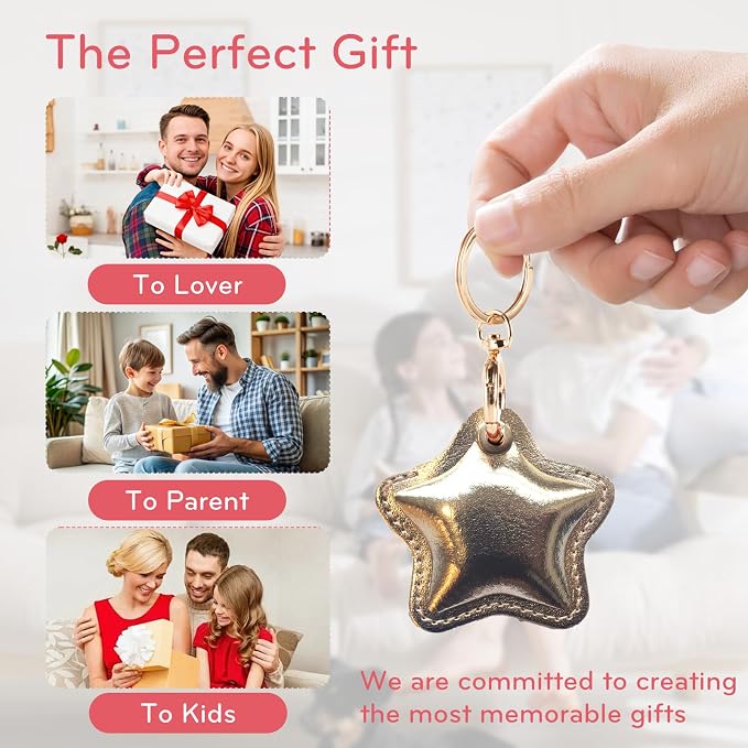 Leather Charm Keychain Holder Case Compatible - Image 5