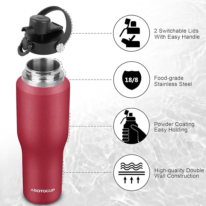Insulated Water Bottle 40oz - Image 5