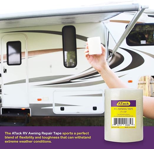 ATack RV Awning Repair Tape, Waterproof Rip Stop Patch and Tent Repair Tape - Image 4