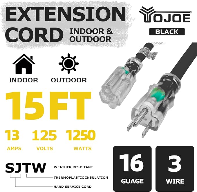 YOJOE Indoor Outdoor Extension Cord - Image 2