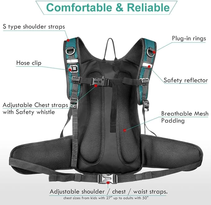 Mothybot Hydration Pack, Insulated Hydration Backpack - Image 3