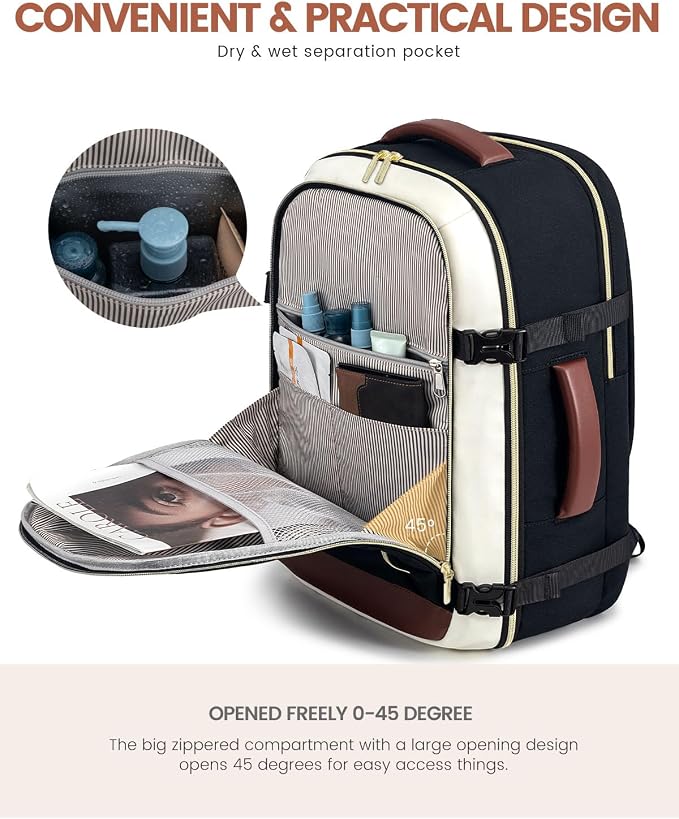 LOVEVOOK Travel Backpack For Women Flight Approved, 40L Carry on Backpack for - Image 8