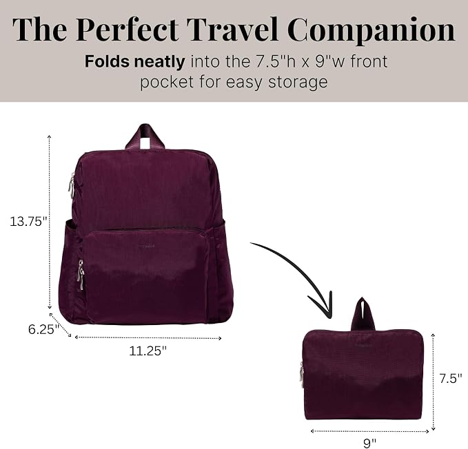 Baggallini Women's Carryall Packable Backpack - Image 3