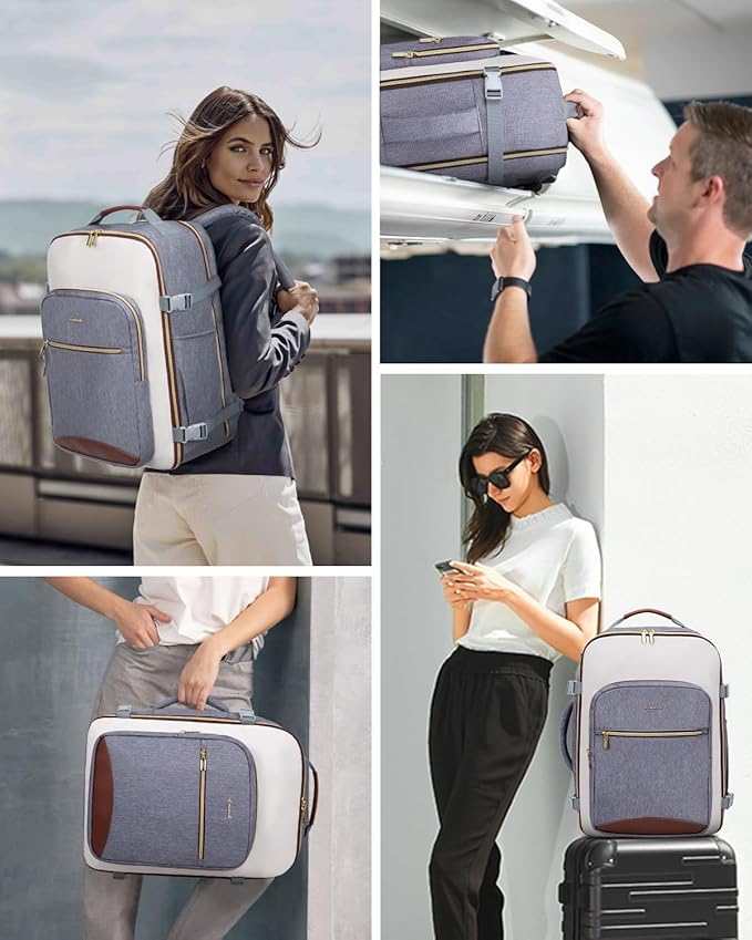 LOVEVOOK 50L Travel Backpack for Women & Men, Airline Approved Carry On Luggage - Image 6