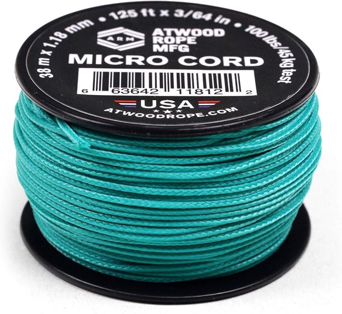 Atwood Rope MFG Micro Utility Cord 1.18mm X 125ft Reusable Spool | Tactical by AtwoodRopeMFG
