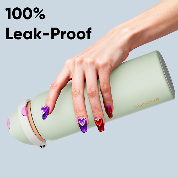 Insulated Water Bottle with Straw - Image 6