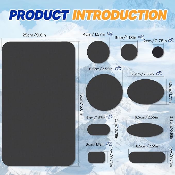 35Pcs Down Jacket Repair Patch Kit Pre-Cut Nylon Patches - Image 2