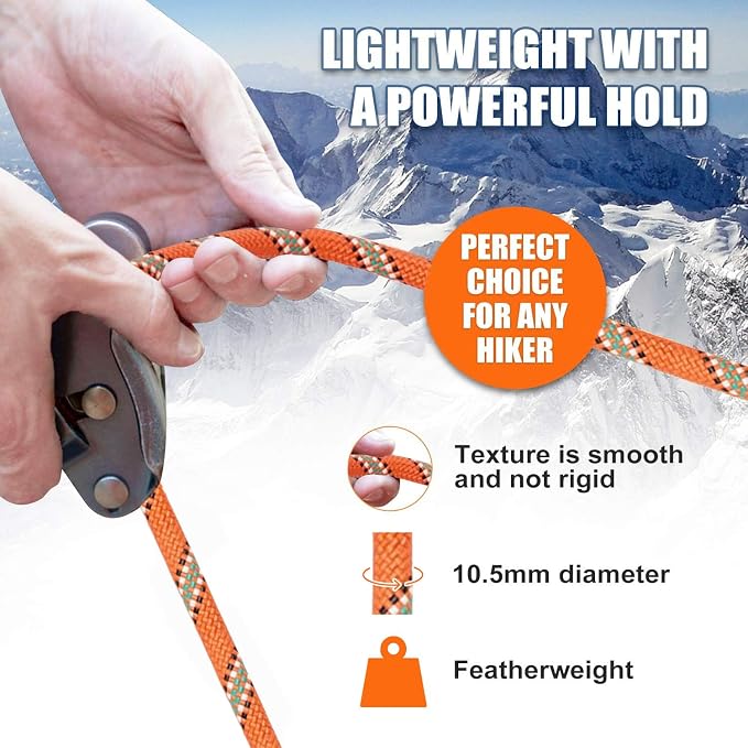 X XBEN Outdoor Climbing Rope 10M 20M 30M 50M 70M 152M 352M Static Rock Climbing - Image 5