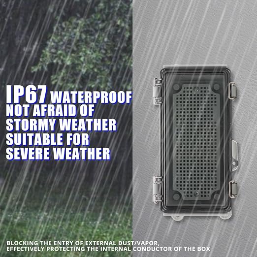 MAKERELE Small Outdoor Junction Box Waterproof Electrical IP67 Plastic Enclosure - Image 3