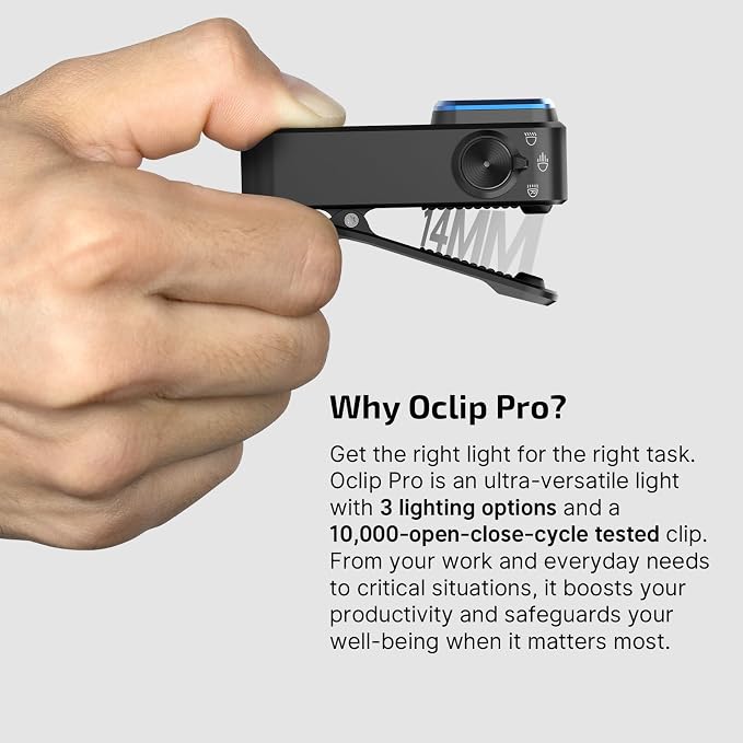 OLIGHT Oclip Pro EDC Flashlight Clip-on Light Bundle Oclip Series Headlamp Strap - Image 3