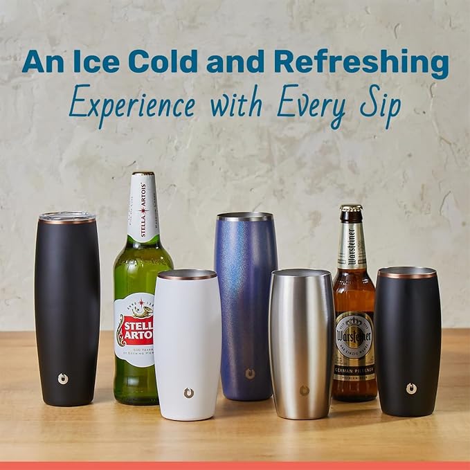 SNOWFOX Insulated Beer Glass, Premium Vacuum Insulated Stainless Steel - Image 4