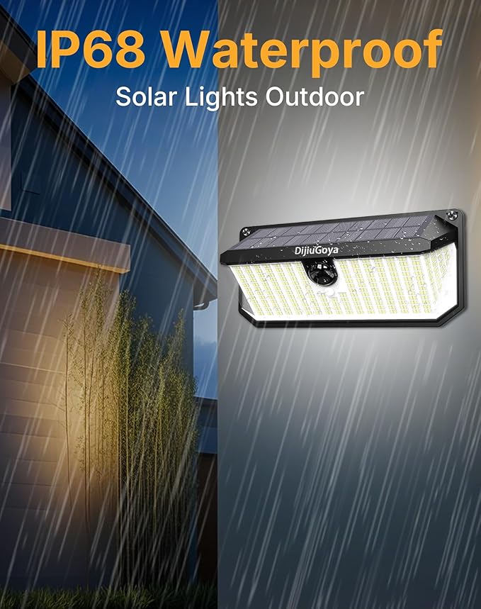 Solar Security Lights Outdoor, 466 LED 4000Lm Ultra Bright, 270° Wide Motion - Image 5