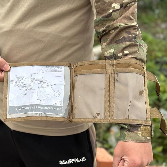 Tactical Arm Sleeve Map Pouch Case Documets Holder Wrist Case Wrist Map Holder - Image 2