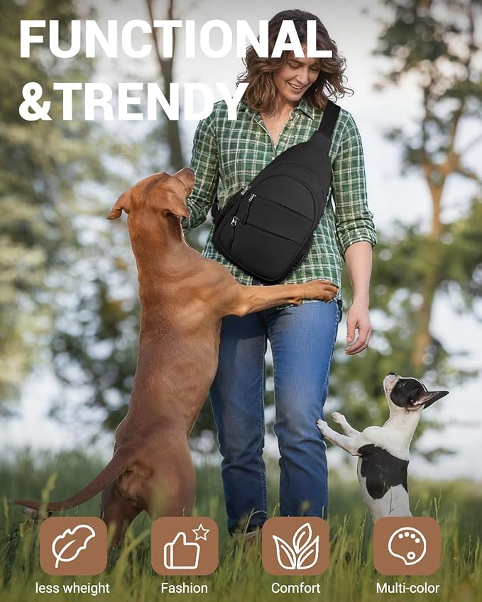 Tuwubi Crossbody Bags for Women, Sling Bag for Men, Small Hiking Backpack Anti - Image 3