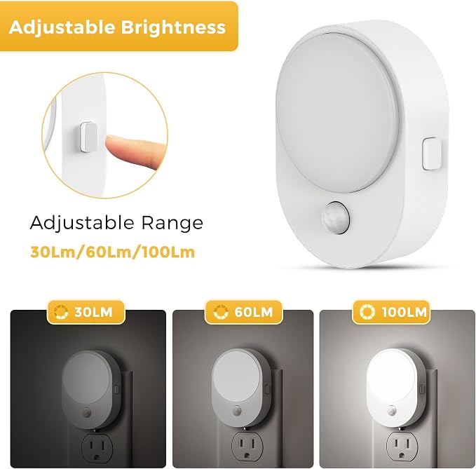 L LOHAS LED Motion Sensor Night Light, Night Lights Plug into Wall, 2 IN 1 - Image 5