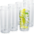 Zulay Kitchen Plastic Drinking Glasses – 16oz Acrylic Shatterproof Water Cups by ZulayKitchen