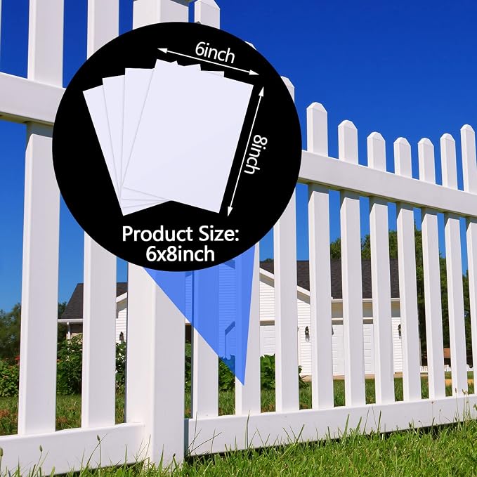 Mudder 20 Pieces Vinyl Siding Repair Kit 6 * 8 Inch Self Adhesive Fence Repair - Image 5